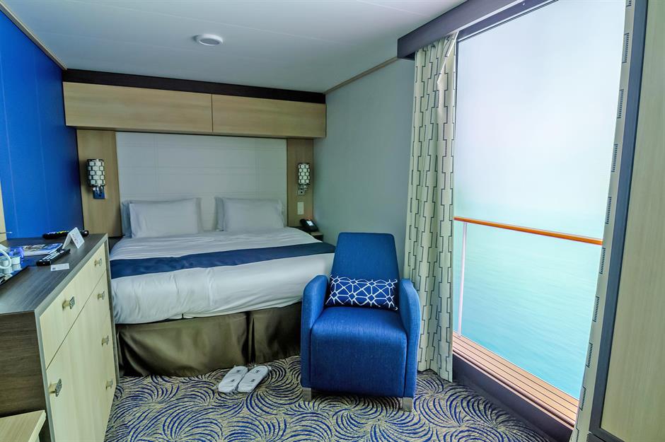14. Algunos cruceros tienen balcones virtuales.